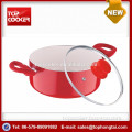 New Products For 2015 Ceramic Coating Cooking Hot Pot With Lid
